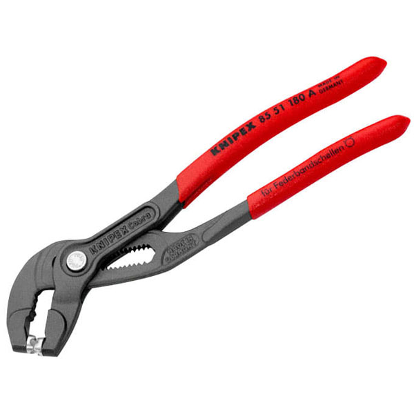 Knipex 85 51 180 A SB Spring Hose Clamp Pliers with Quick-Set Adju...