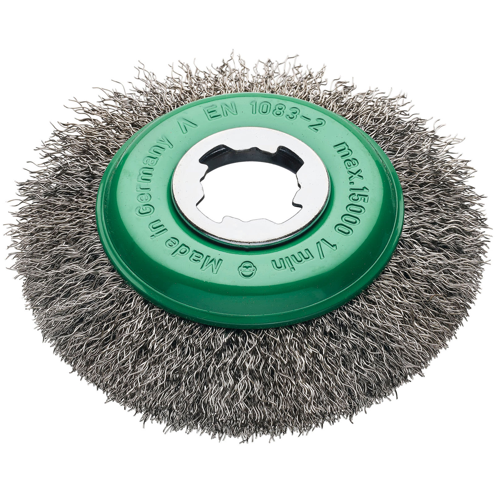 Lessmann 423.37X X-Lock Crimp Stainless Steel Bevel Brush 115mm Non Spark Lessmann 423.37X X-Lock Crimp Stainless Steel Bevel Brush 115mm Non Spark