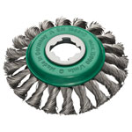 Lessmann 472.85X X-Lock Stainless Steel Knot Bevel Brush 115mm Non Spark