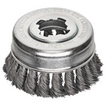 Lessmann 483.21X X-Lock Steel Knot Cup Brush 85mm Non Spark