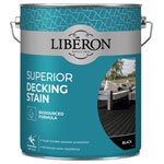 Liberon 126133 Superior Decking Stain Black 5 litre