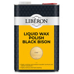 Liberon 126890 Liquid Wax Polish Black Bison Clear 5 litre