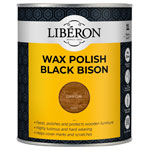 Liberon 126884 Black Bison Wax Paste Dark Oak 1 Litre