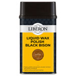 Liberon 126888 Liquid Wax Polish Black Bison Dark Oak 500ml