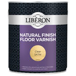 Liberon 126855 Natural Finish Floor Varnish Clear Satin 2.5 litre