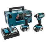 Makita DLX2131TJ DLX2131TJ Twin Pack 18V 2 x 5.0Ah Li-ion