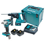 Makita DLX2372TJ DLX2372TJ Twin Pack 18V 2 x 5.0Ah Li-ion