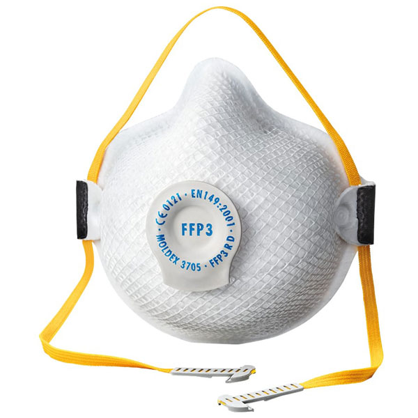 Moldex 370501 Air Seal FFP3 R D Valved Reusable Mask (Pack of 8)