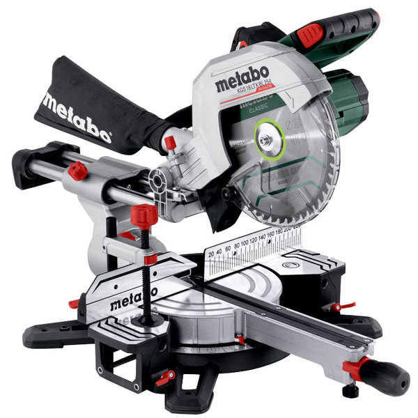 Metabo 614254920 KGS 18 LTX BL 254 Brushless Mitre Saw 18V 1 x 4.0...