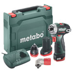 Metabo 601749590 PowerMaxx BS BL Q Brushless Drill/Screwdriver 12V 2x2.0Ah
