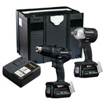 Panasonic EYC242LJ2G31 EYC242LJ2G31 Twin Pack 18V 2 x 5.0Ah Li-ion