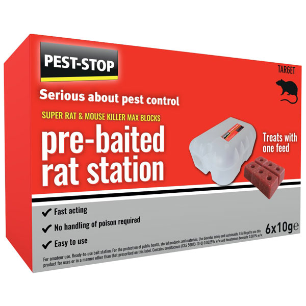 Pest-Stop (Pelsis Group) PSPBRS SuperRat & Mouse Killer WaxBlock P...
