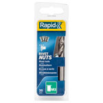 Rapid 5000670 Steel Rivet Nuts M3 (Pack 20 + Free Drill Bit)