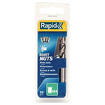 Rapid 5000671 Steel Rivet Nuts M4 (Pack 20 + Free Drill Bit)