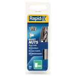 Rapid 5000672 Steel Rivet Nuts M5 (Pack 20 + Free Drill Bit)