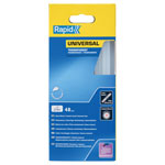 Rapid 5001411 Universal Glue Sticks, Transparent 12 x 190mm (Pack 48)