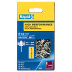 Rapid 5001431 High Performance Rivets 3.2 x 8mm (Box 500)