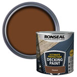 Ronseal 39145 Ultimate Protection Decking Paint Chestnut 2.5 litre