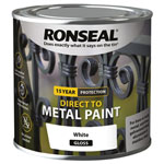 Ronseal 39182 Direct to Metal Paint White Gloss 250ml