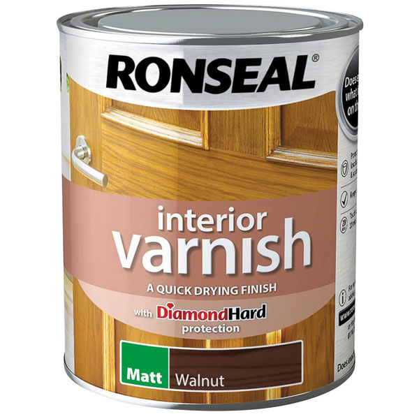 Click to view product details and reviews for Ronseal 39426 Interior Varnish Quick Dry Matt Walnut 750ml.