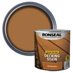 Ronseal 39076 Quick Drying Decking Stain Rich Mahogany 2.5 litre