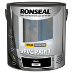 Ronseal 39395 uPVC Paint Black Satin 2.5 litre