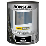 Ronseal 39393 uPVC Paint Black Satin 750ml