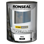 Ronseal 39392 uPVC Paint White Satin 750ml