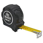 RST RSTBLACK5 Black Tape Measure 5m/16ft (Width 25mm)