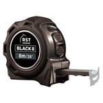 RST RSTBLACK8 Black Tape Measure 8m/26ft (Width 25mm)