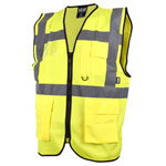 Scan SFV09 Hi-Vis Utility Yellow Waistcoat - L (44in)