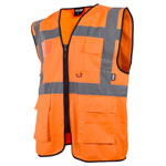 Scan SFV09-O Hi-Vis Utility Waistcoat Orange - M (41in)