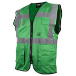 Scan SFV09-G Hi-Vis Utility Green Waistcoat - XL (46in)