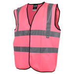Scan UC801-P Hi-Vis Waistcoat Pink - M (41in)