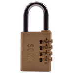 Scan NL1144 Brass Combination Padlock 38mm