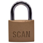 Scan BC0440KA2 Brass Padlock 40mm Keyed Alike Pack of 2