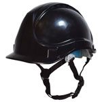 Scan YS-4C Short Peak Safety Helmet Black