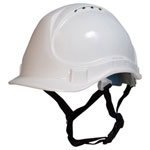 Scan YS-4C Short Peak Safety Helmet White