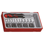 Teng TTMDRT64 Angled Ratcheting Bit Driver & Socket Set, 64 Piece