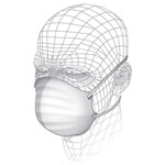 Vitrex S40110 Fold Flat Cup Respirator (3 Pack)