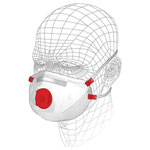 Vitrex S40410 Premium Valved Multipurpose Respirator P3 (Pack 3)