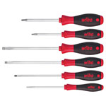 Wiha 7153 SoftFinish® SL/PZ Screwdriver Set, 6 Piece
