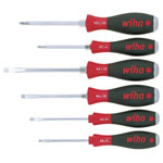 Wiha 21251 SoftFinish® SL/PZ Hex Blade Screwdriver Set, 6 Piece