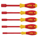 Wiha 29466 SoftFinish® electric Hex Nut Driver Set, 5 Piece
