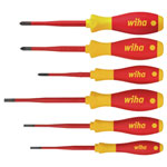 Wiha 38362 SoftFinish® electric SL/PH/PZS Screwdriver Set, 6 Piece