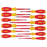 Wiha 41003 SoftFinish® electric slimFix Screwdriver Set, 12 Piece