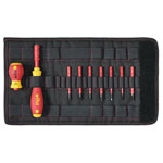 Wiha 41232 SoftFinish® electric slimVario Screwdriver Set, 10 Piece