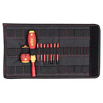 Wiha 41233 SoftFinish® electric slimVario Screwdriver Set, 10 Piece
