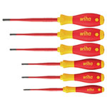 Wiha 41245 SoftFinish® electric slimFix TX/TR Screwdriver Set, 6 Piece