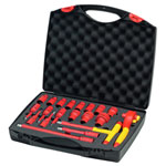 Wiha 43024 Insulated 1/2in Ratchet Wrench Set, 21 Piece (inc. Case)